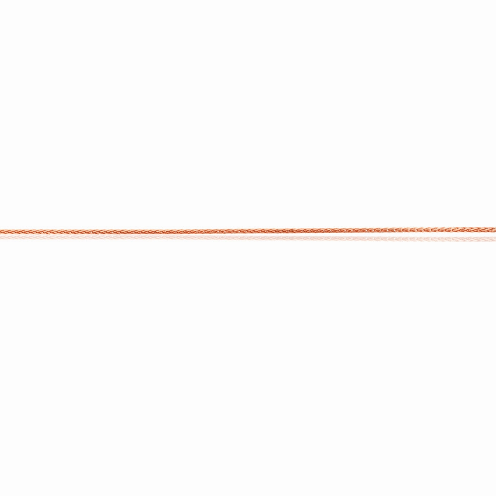 9ct Rose Gold Wheat link Extender 47cm Chain 30gauge