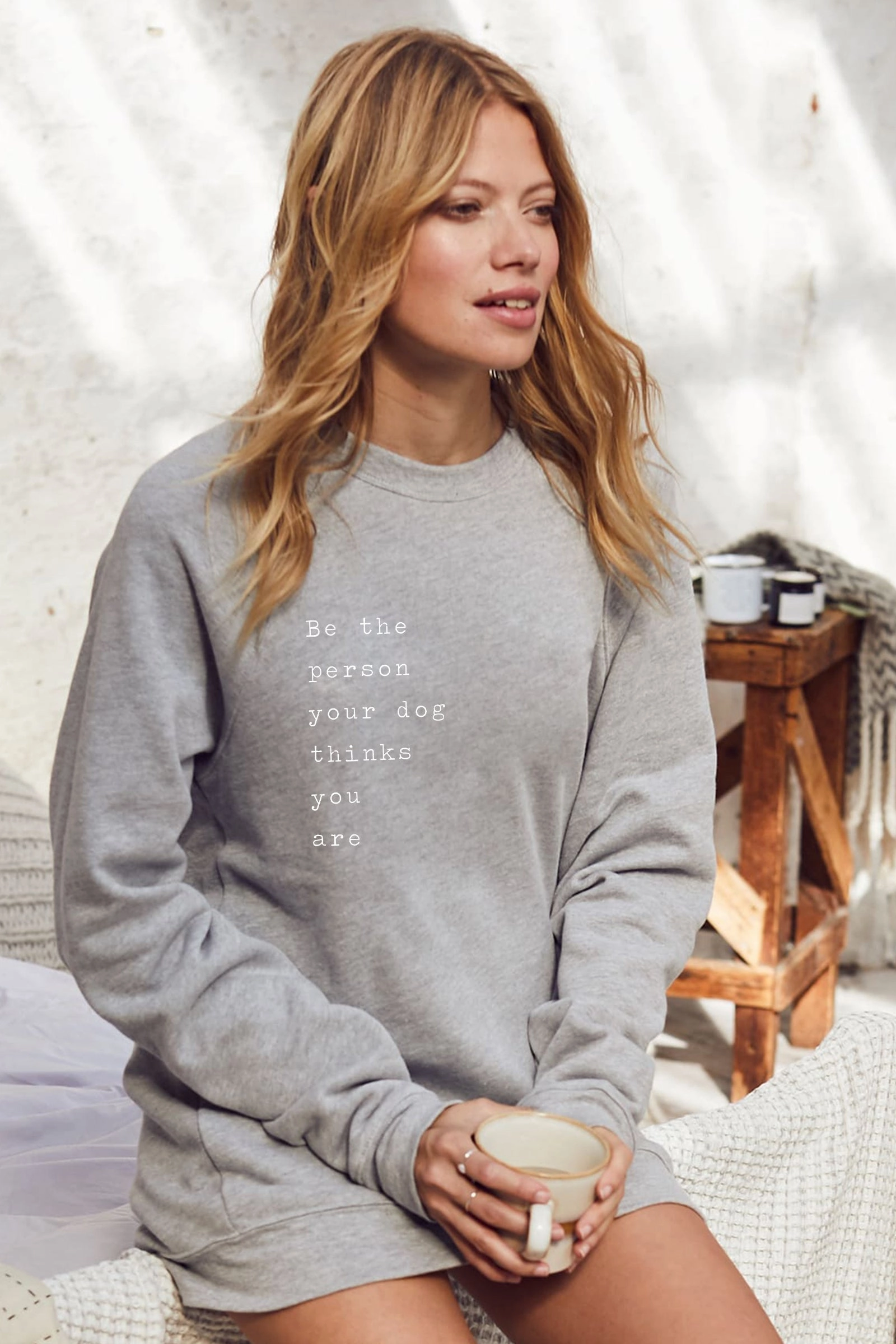 "Dog Thinks You Are" Relaxed Sweater
