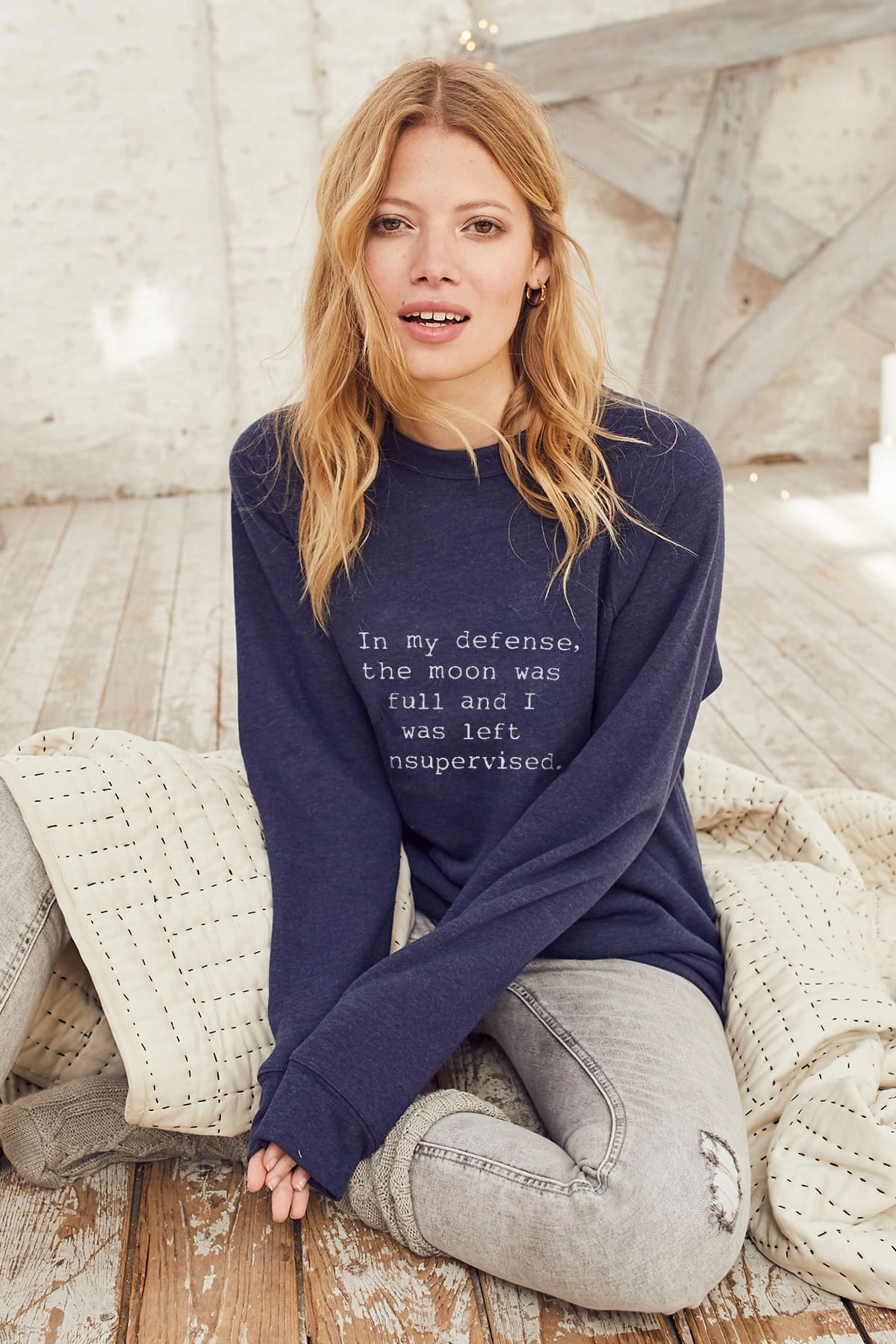 "Full Moon" Relaxed Sweater