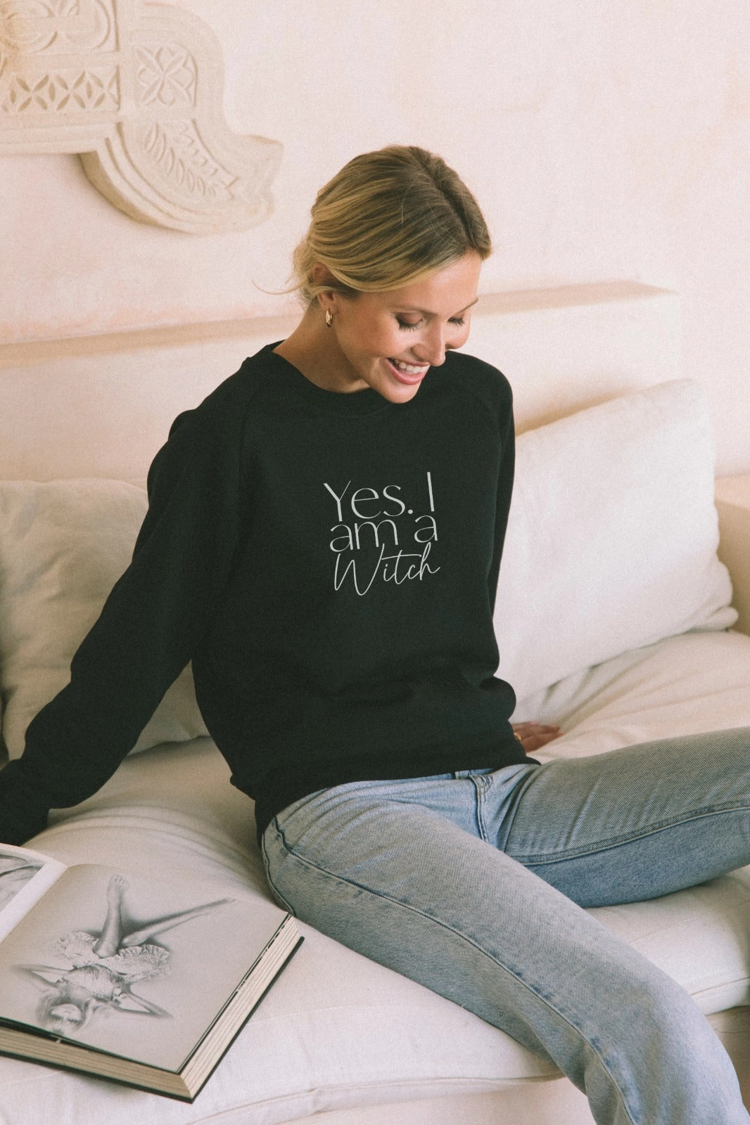 "Yes, I am" Relaxed Sweater