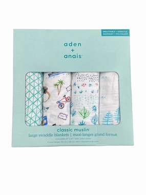Aden   Anais Cotton Muslin Swaddle, 4pk, Around the World