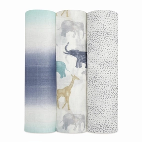 Aden   Anais Silky Soft Swaddles, 3 Pack, Expedition
