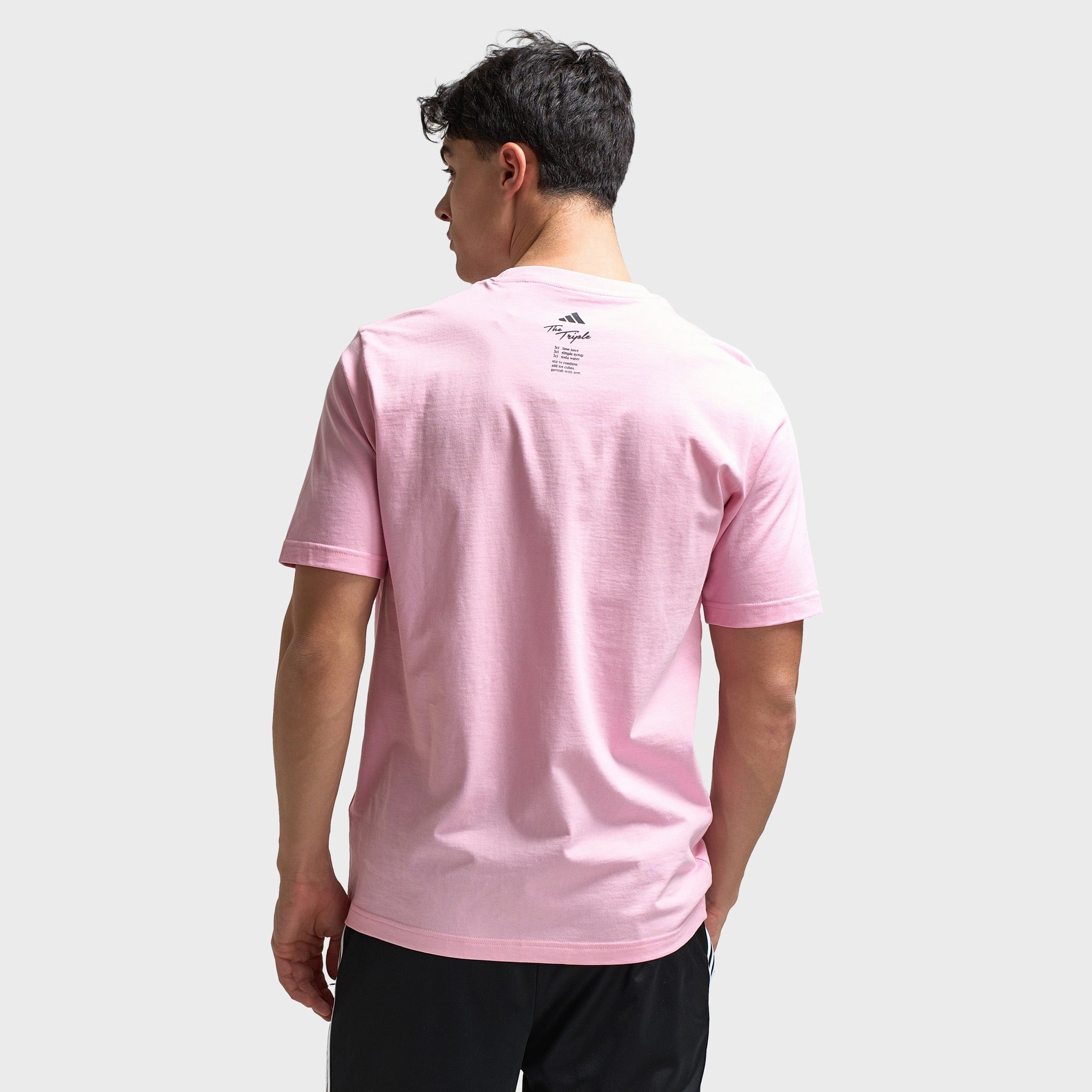 adidas Lounge Drinks Graphic T-Shirt / True Pink