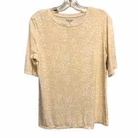Animal Print Top Short Sleeve Basic By Nine West. Size: S