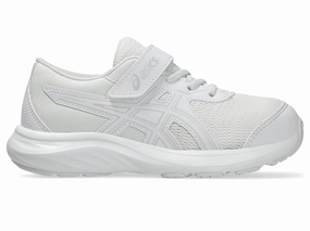 ASICS KID'S CONTEND 9 PS TRIPLE WHITE RUNNING SHOES
