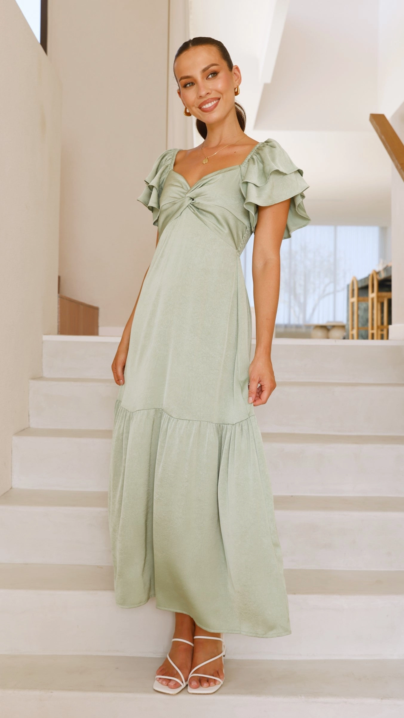 Averianna Maxi Dress - Sage