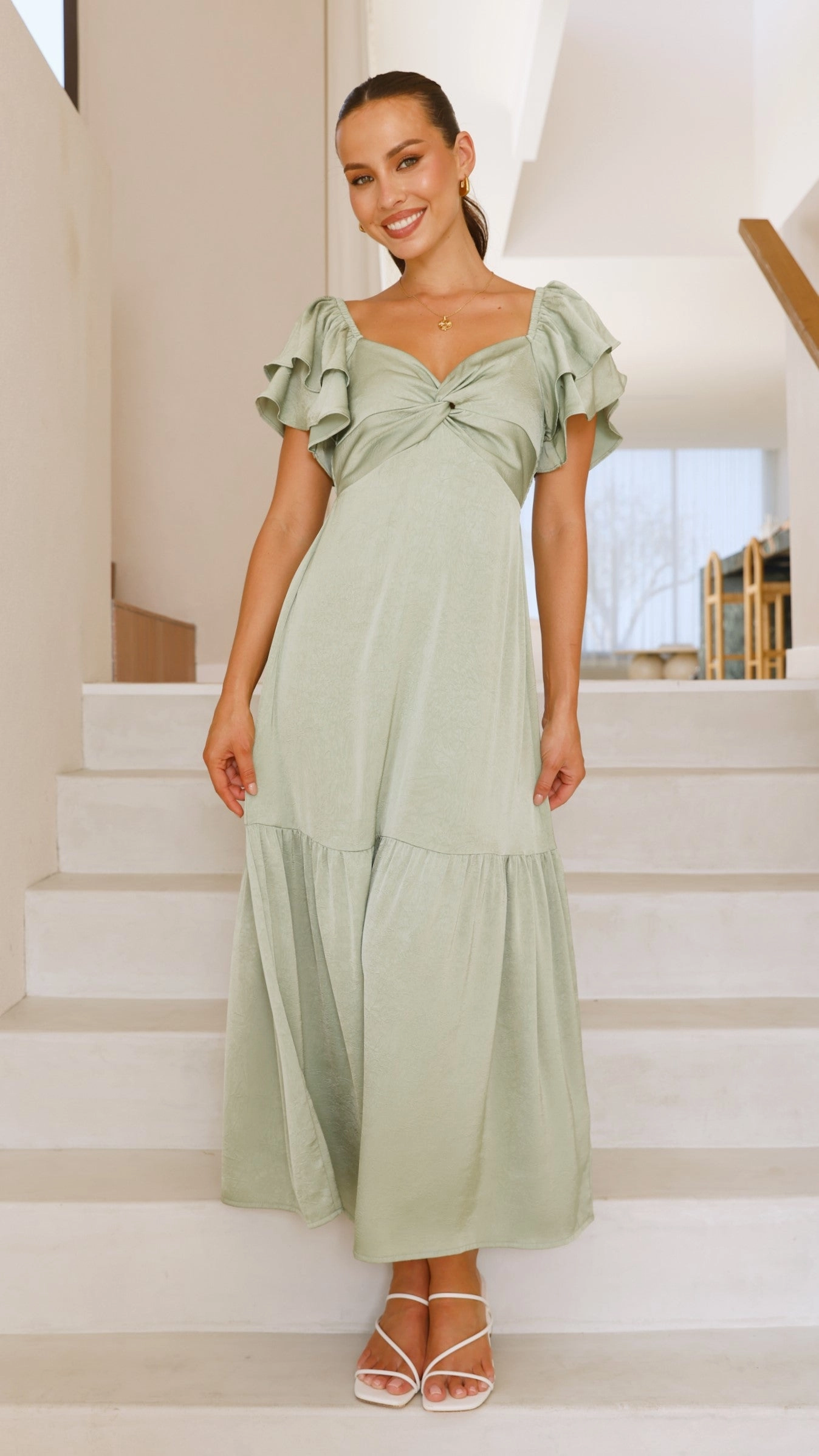 Averianna Maxi Dress - Sage