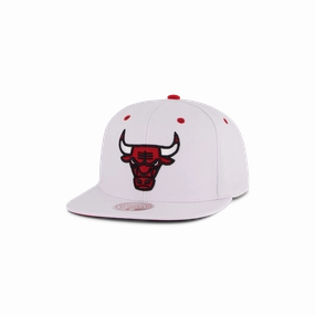Bulls White Team Color Snapback