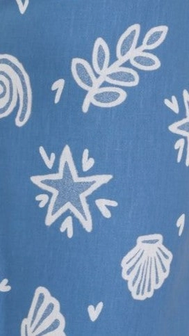 Caitlin Maxi Dress - Blue / White