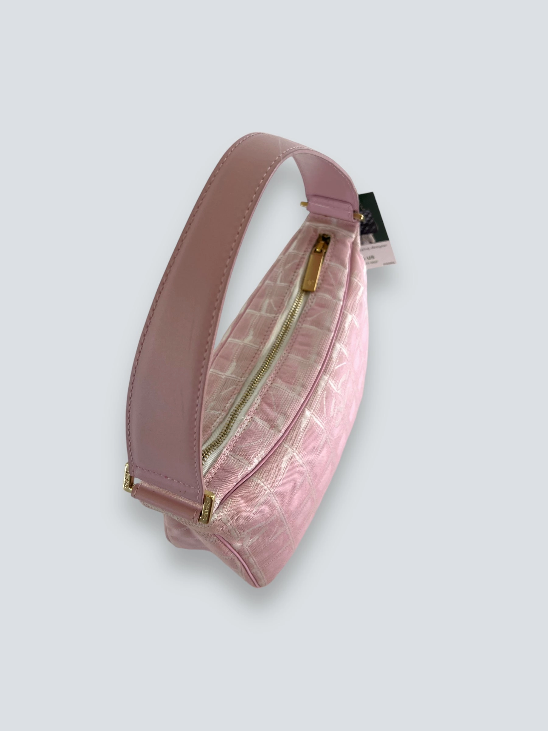 Chanel Pink Monogram Canvas Shoulder Bag