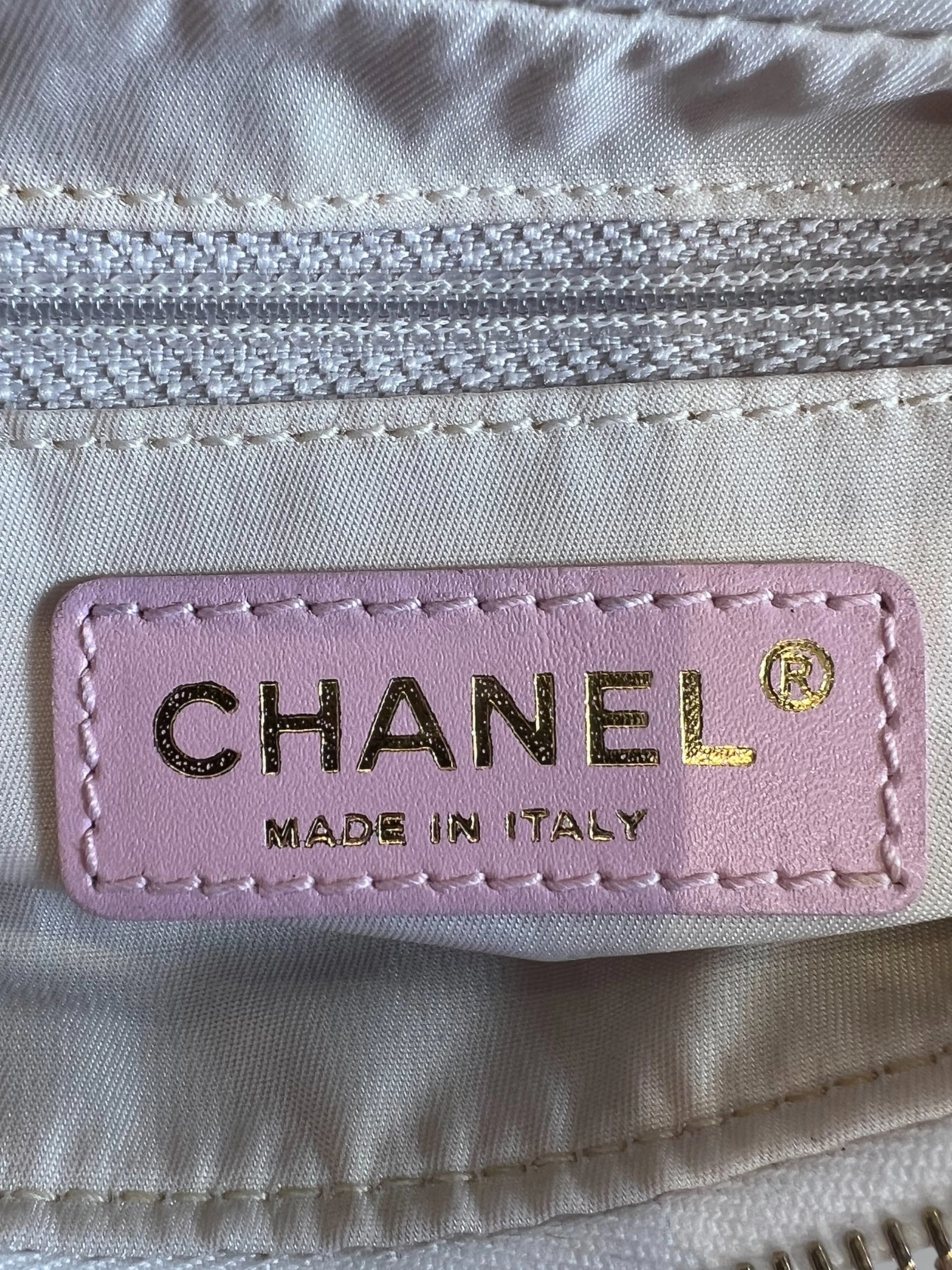 Chanel Pink Monogram Canvas Shoulder Bag