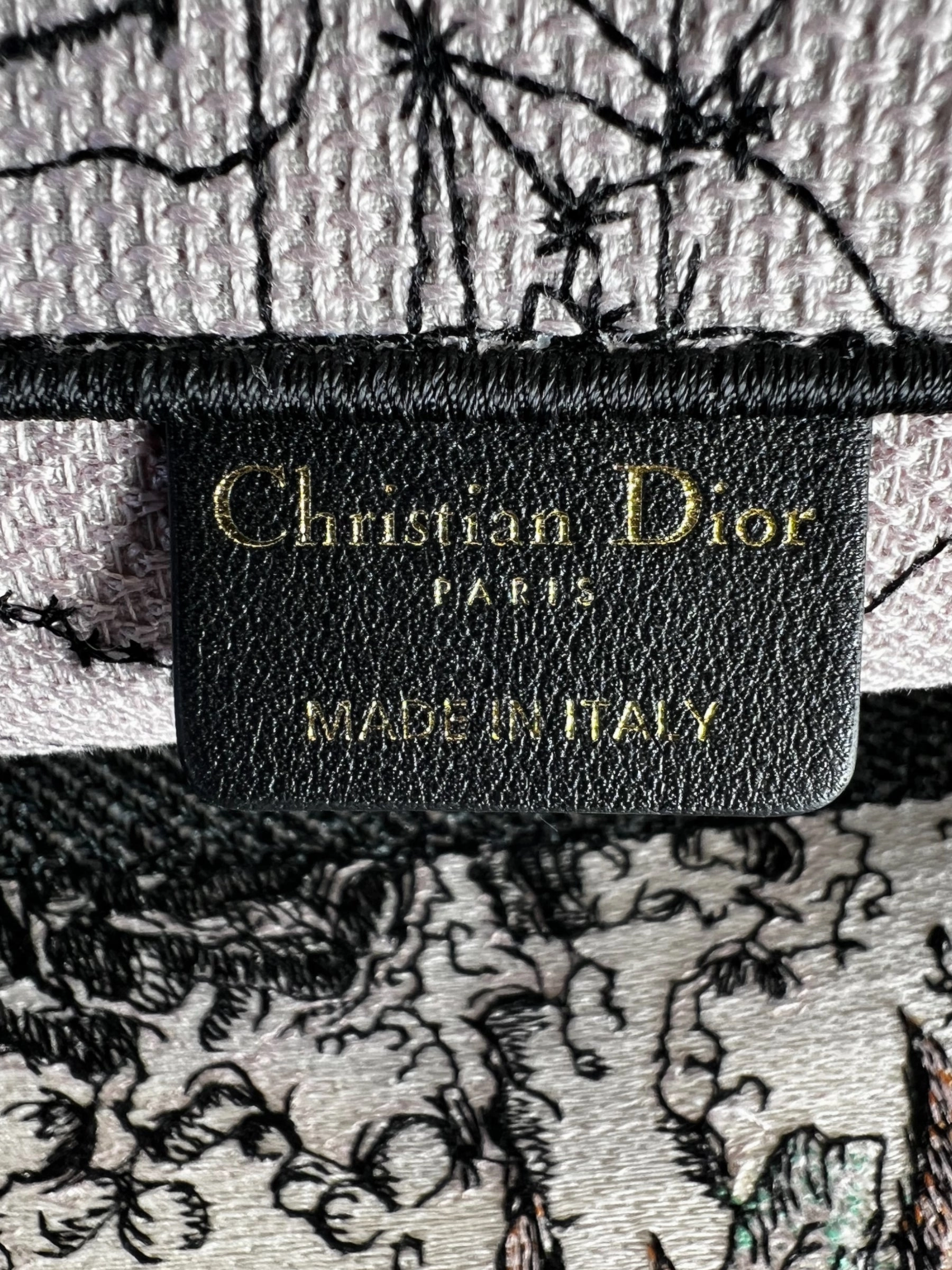 Christian Dior Multi Colour Canvas / Fabric Book Tote