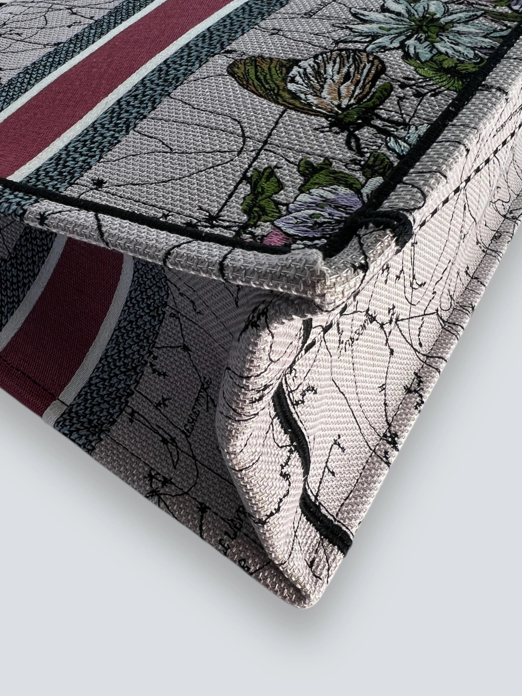 Christian Dior Multi Colour Canvas / Fabric Book Tote