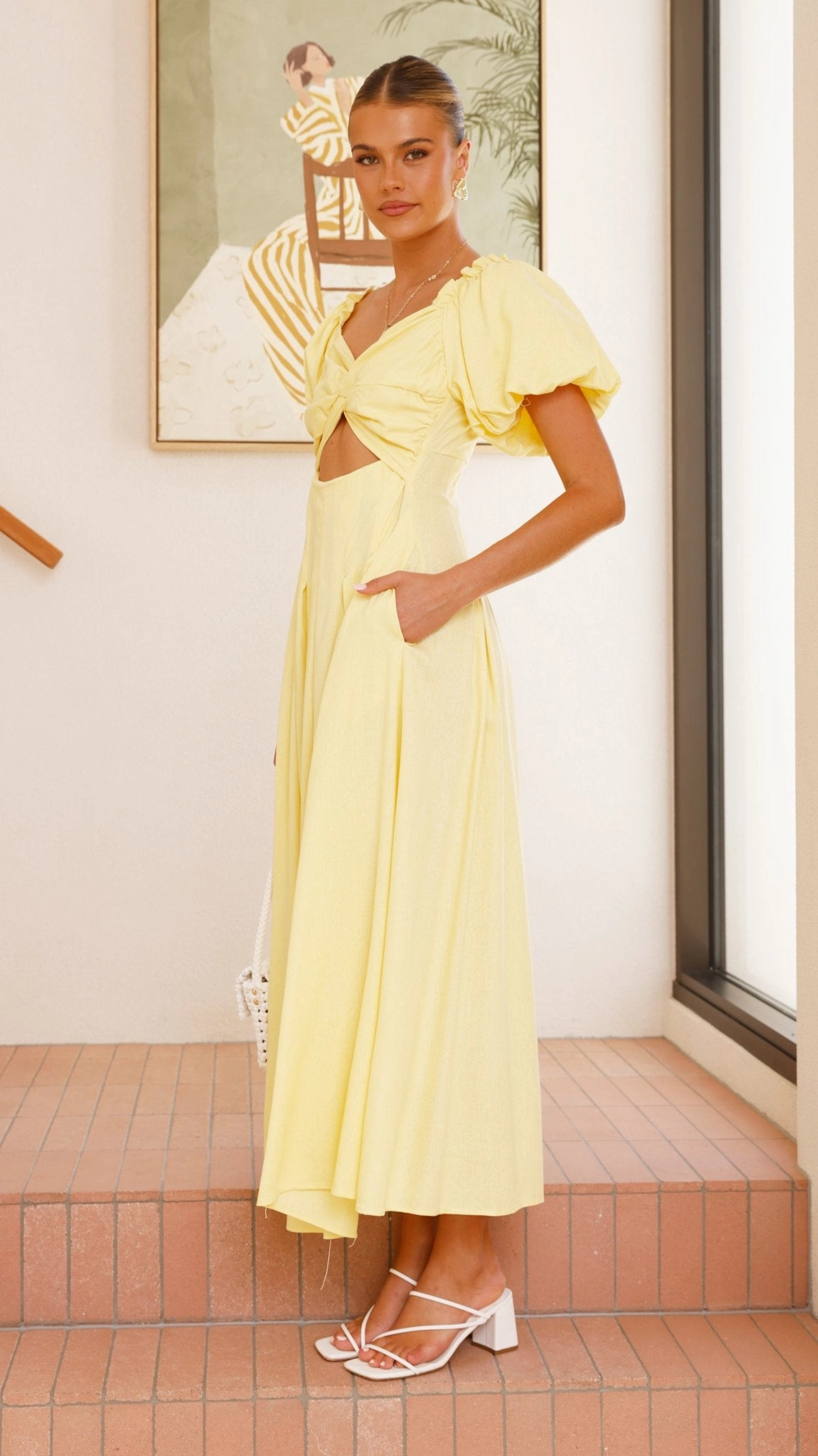Christina Maxi Dress - Lemon