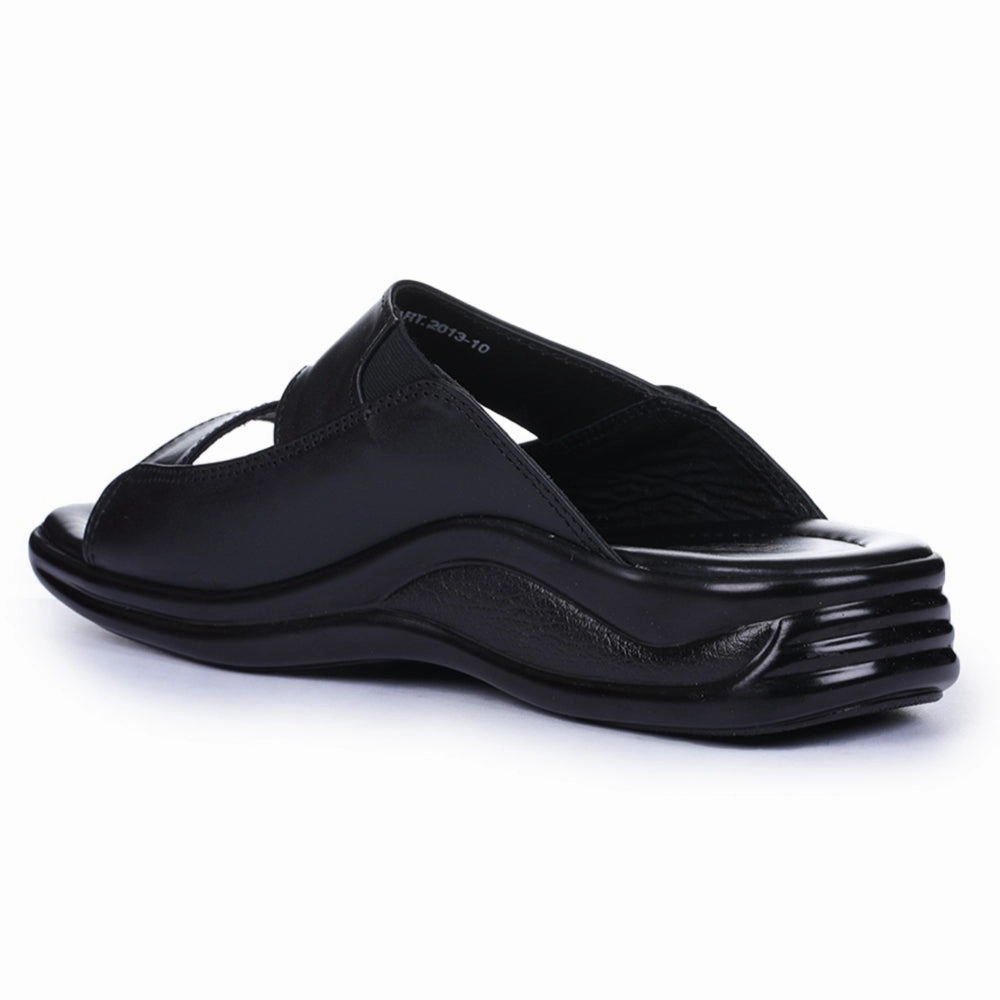 Coolers Casual Black Slippers For Men 2013-10 By Liberty