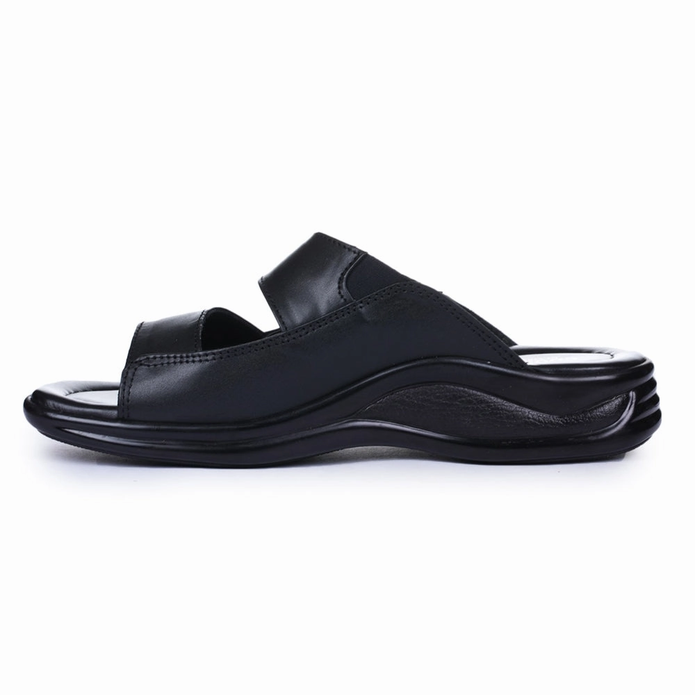 Coolers Casual Black Slippers For Men 2013-10 By Liberty