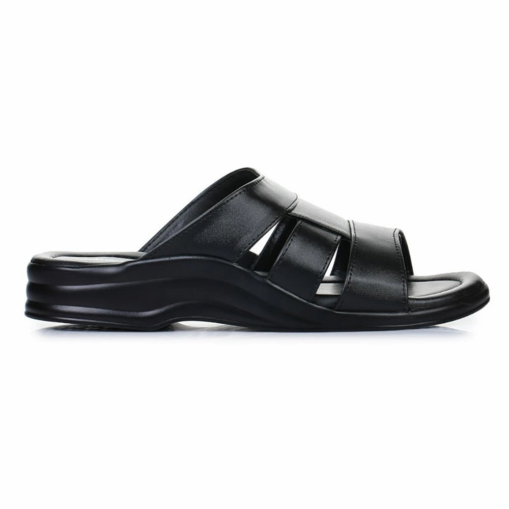 Coolers Casual (Black) Slippers For Men 7123-120 By Liberty