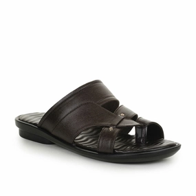 Coolers Casual Brown Slippers For Men TRL-113 By Liberty