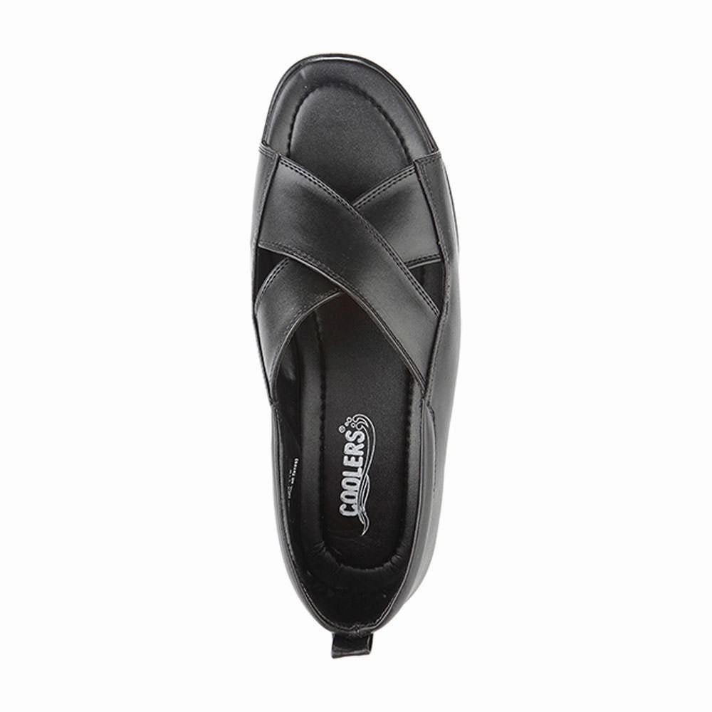 Coolers Formal (Black) Sandals For Men 7194-118 By Liberty