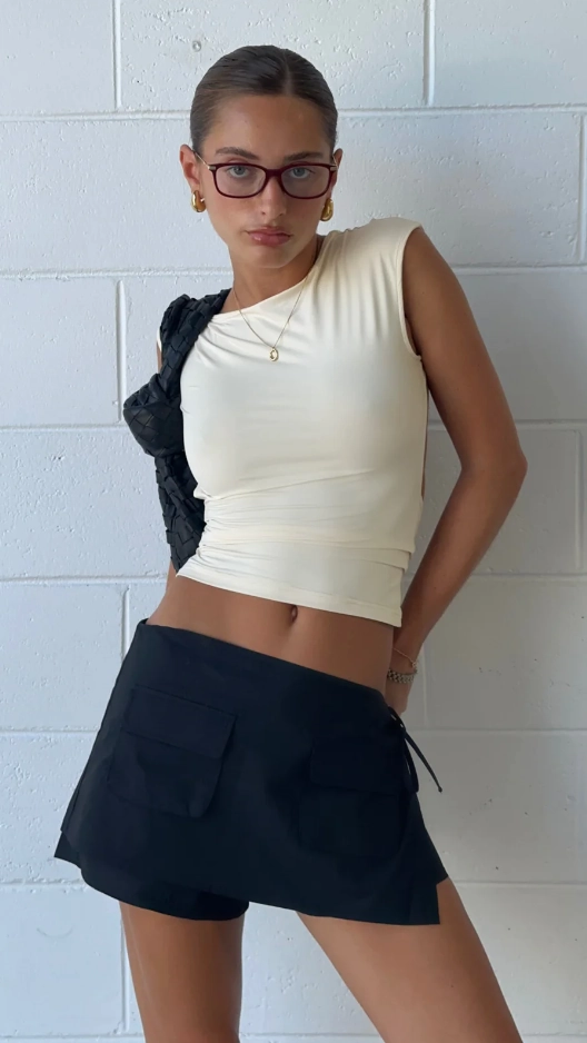 Countryside Skort - Onyx Stripe