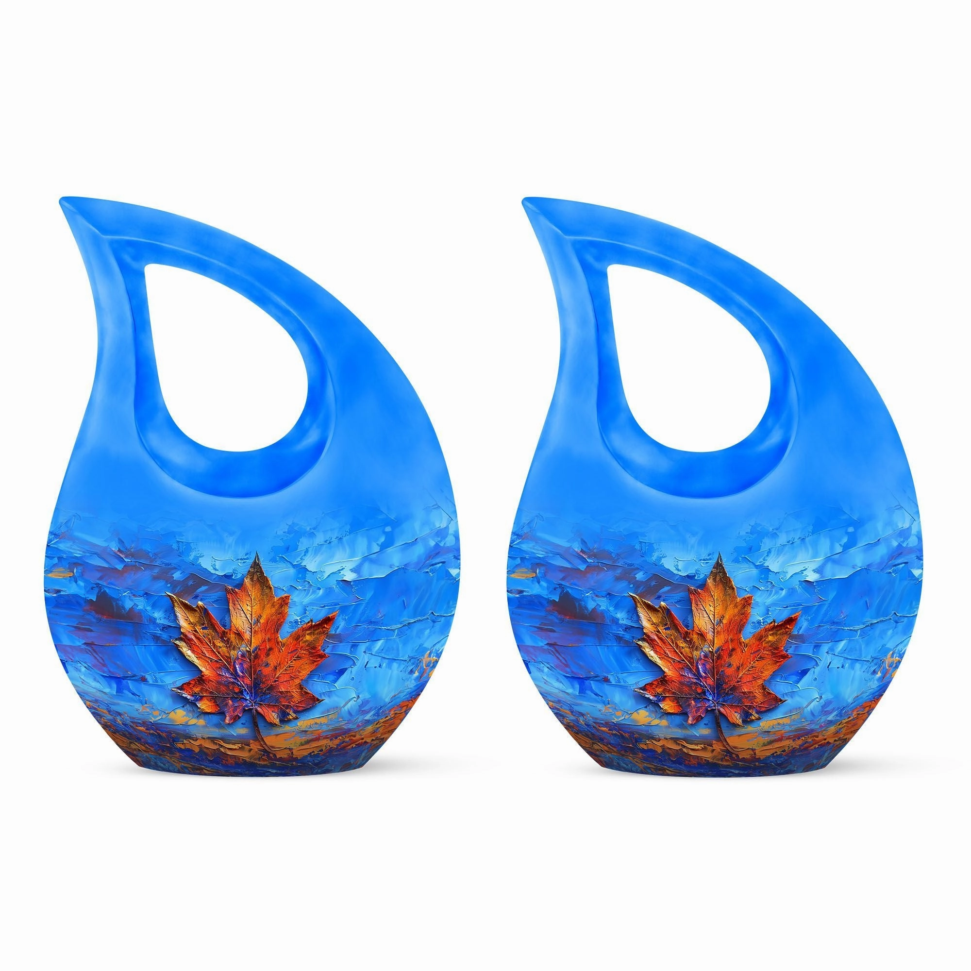 Cross-Drop Mapple Leaf Memorial Urn luxury cremation urn