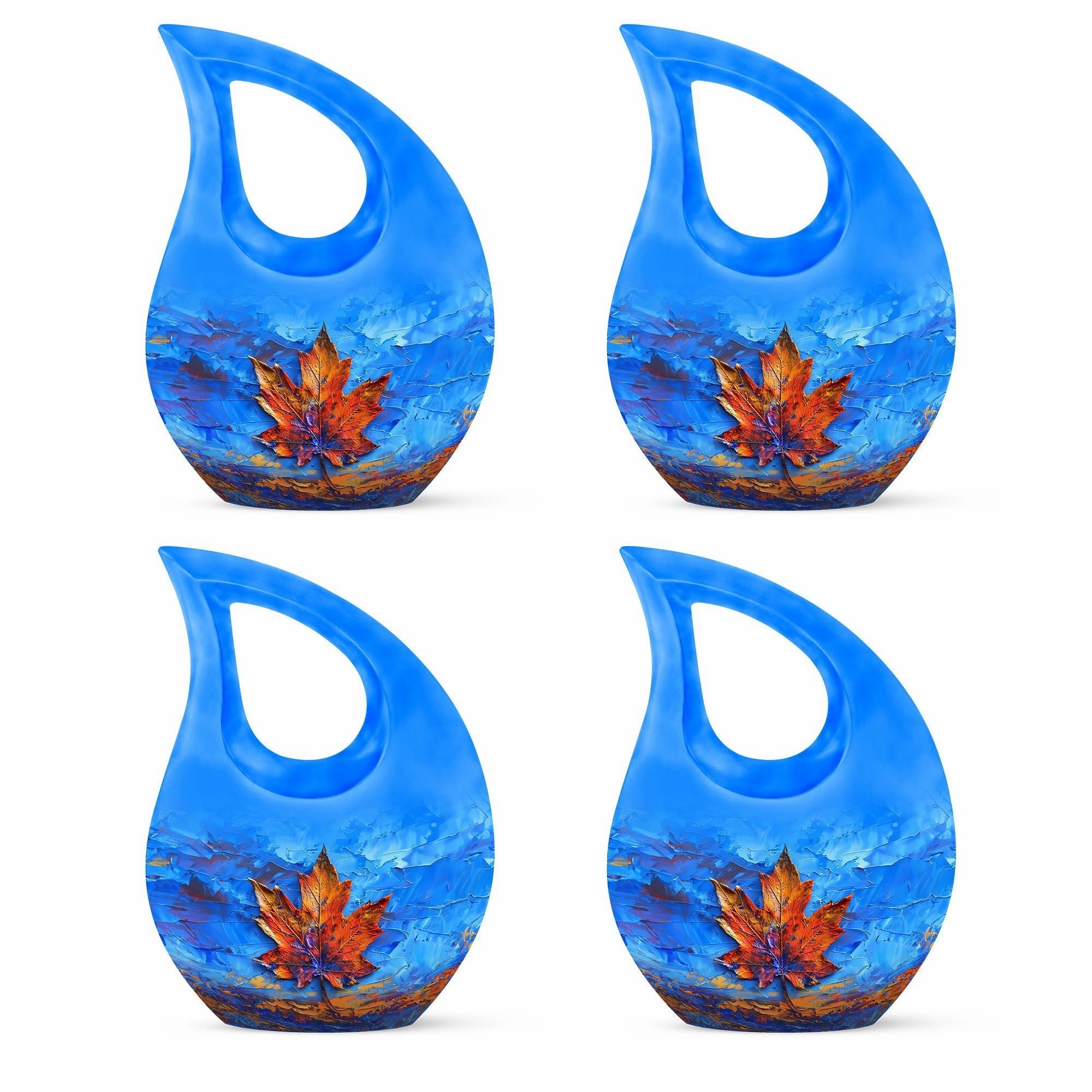 Cross-Drop Mapple Leaf Memorial Urn luxury cremation urn