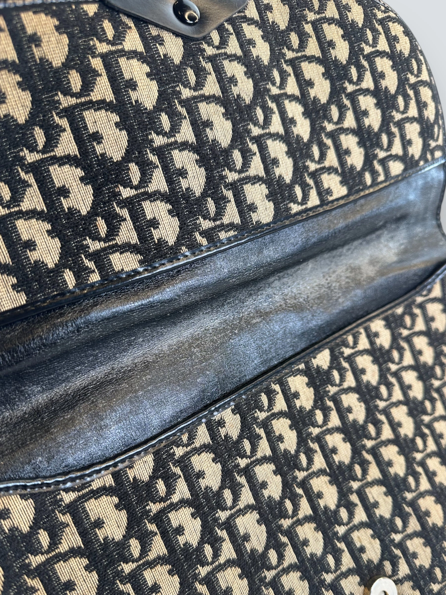 Dior Monogram Trotter Canvas Clutch Handbag