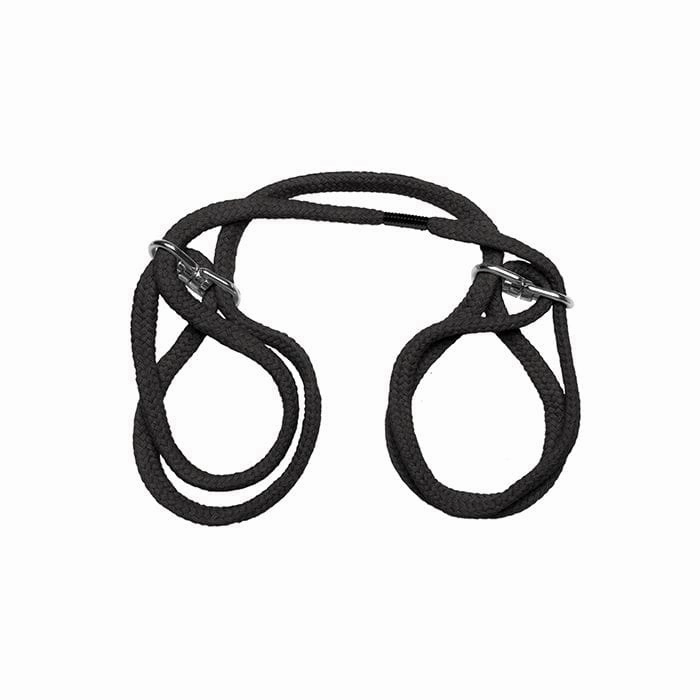 Doc Johnson - Japanese Style Bondage Wrist or Ankle Cotton Rope (Black)