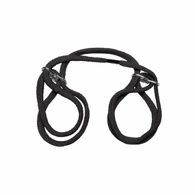 Doc Johnson - Japanese Style Bondage Wrist or Ankle Cotton Rope (Black)