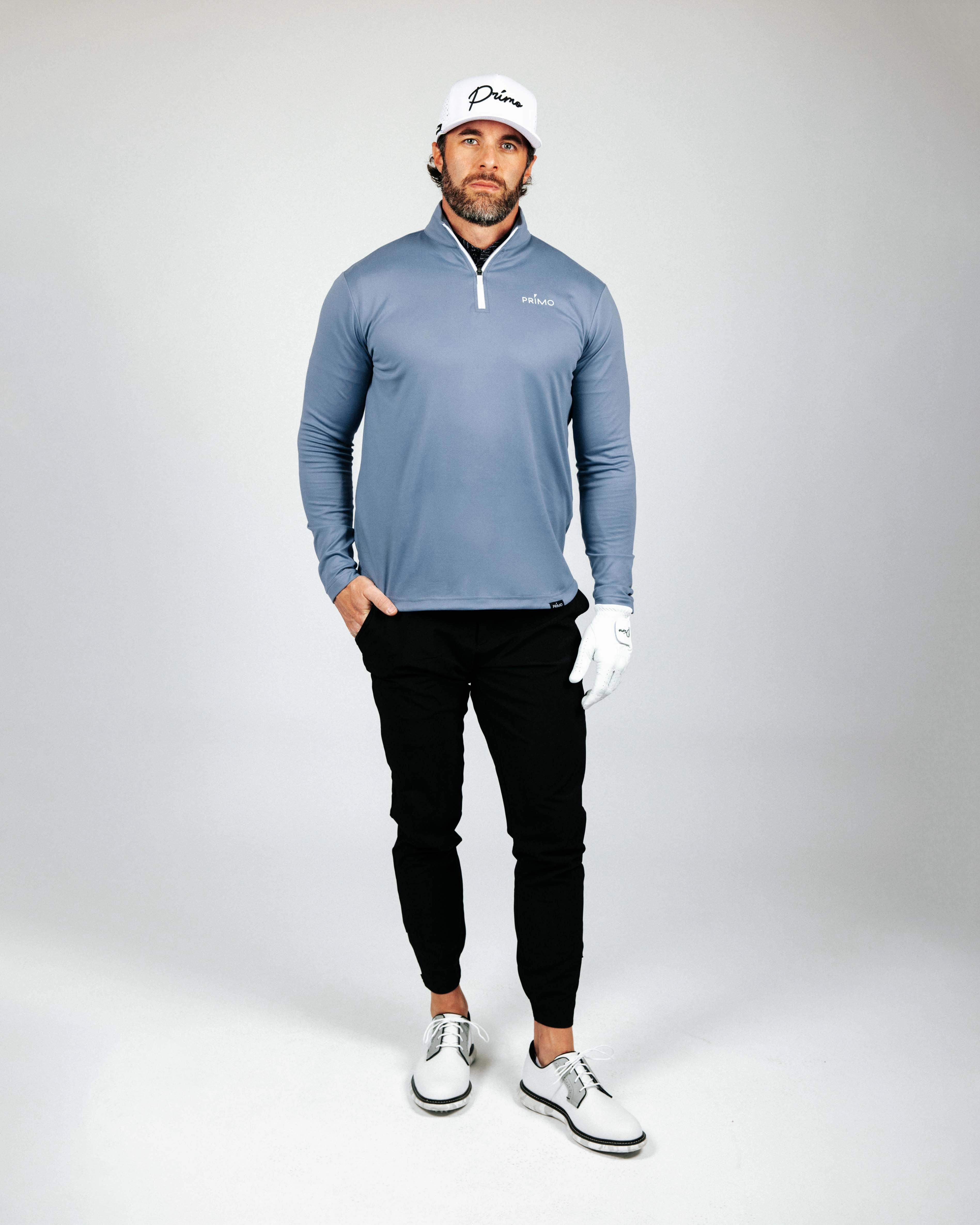 Dusty Blue Classic Quarter Zip