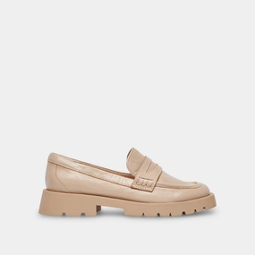 ELIAS WIDE FLATS SESAME CRINKLE PATENT - re:vita