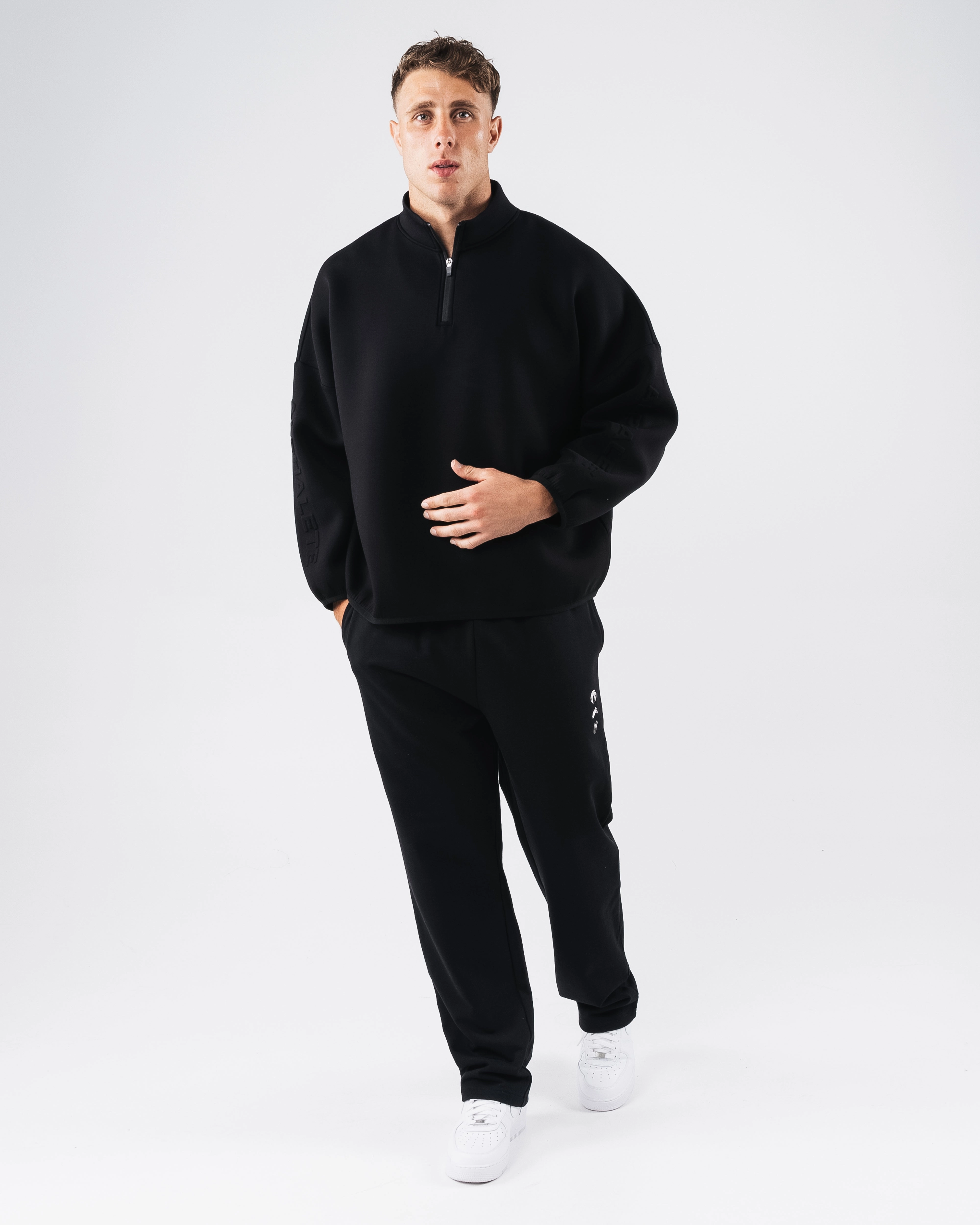 ELMTS Quarter Zip - Black