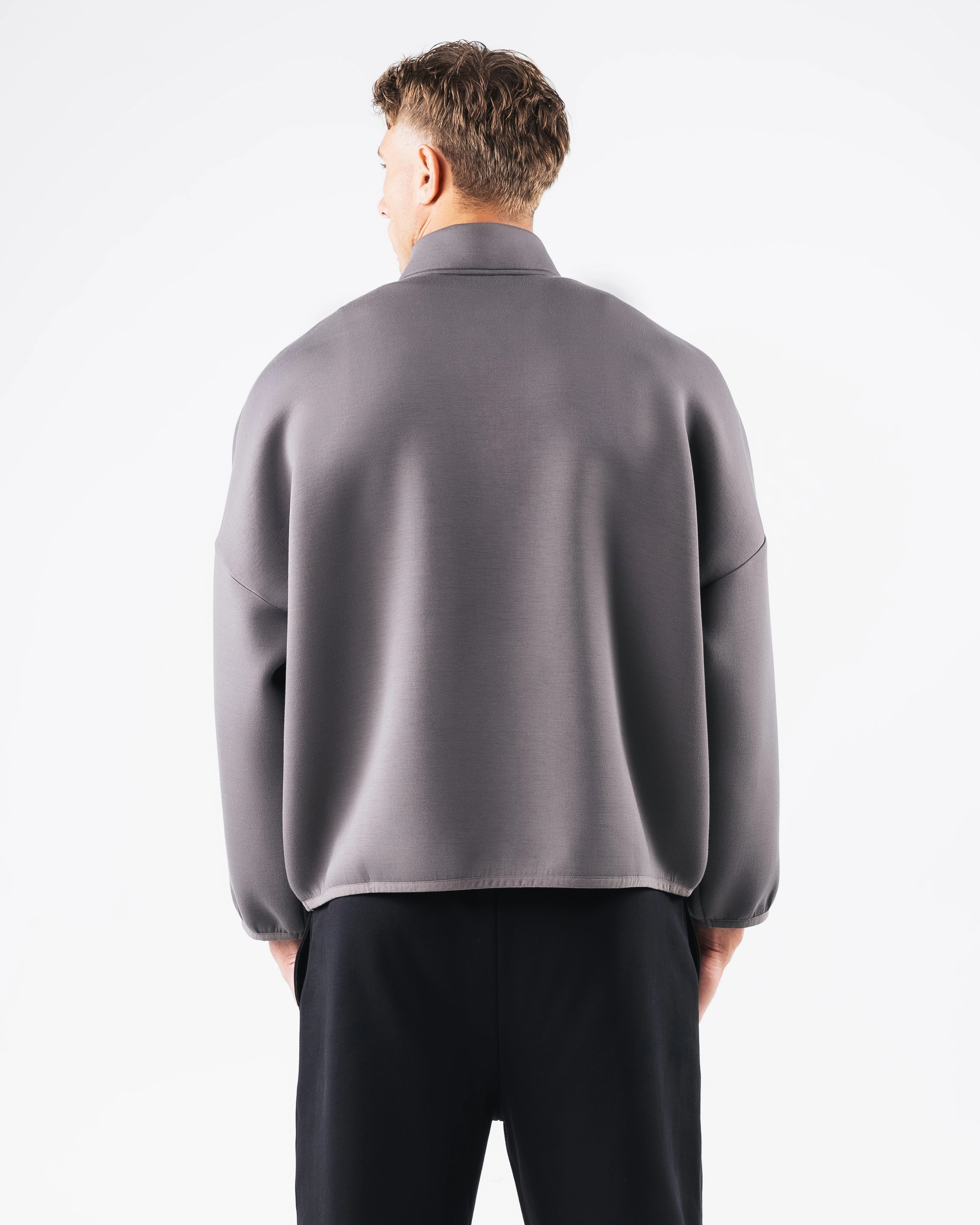 ELMTS Quarter Zip - Heather Cloud