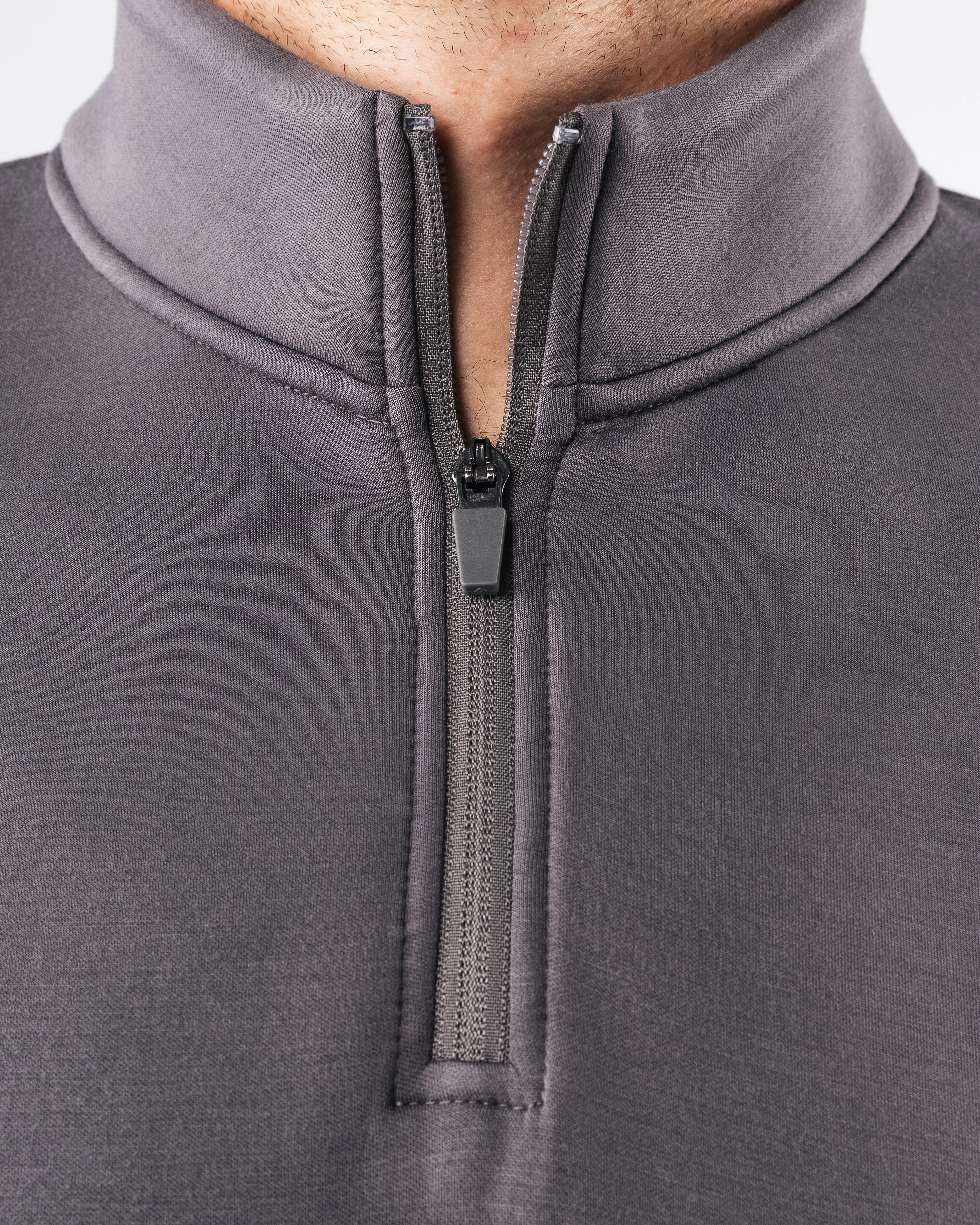 ELMTS Quarter Zip - Heather Cloud