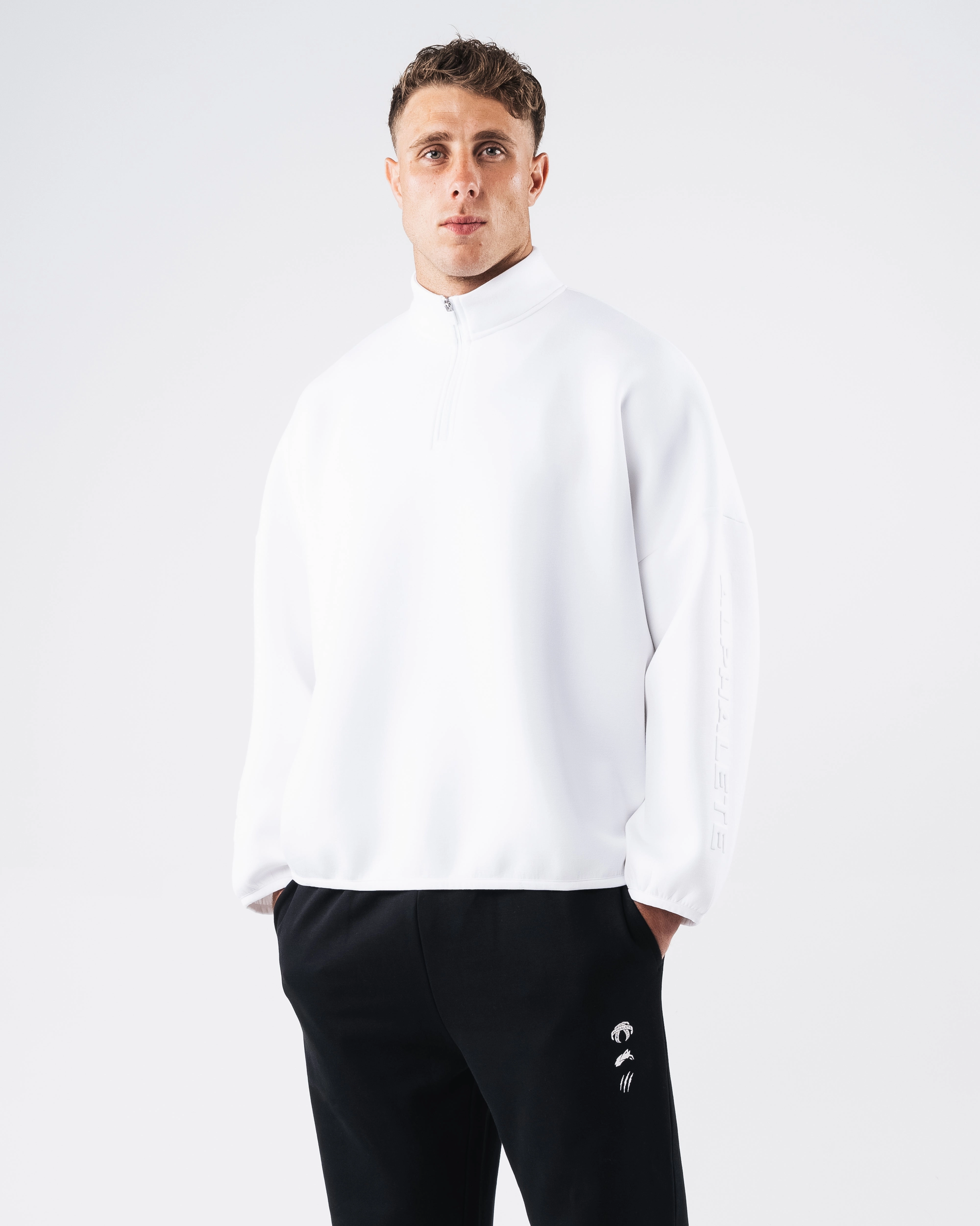 ELMTS Quarter Zip - White