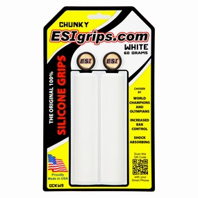 ESI grips MTB RacerS Edge Silicone Grips White