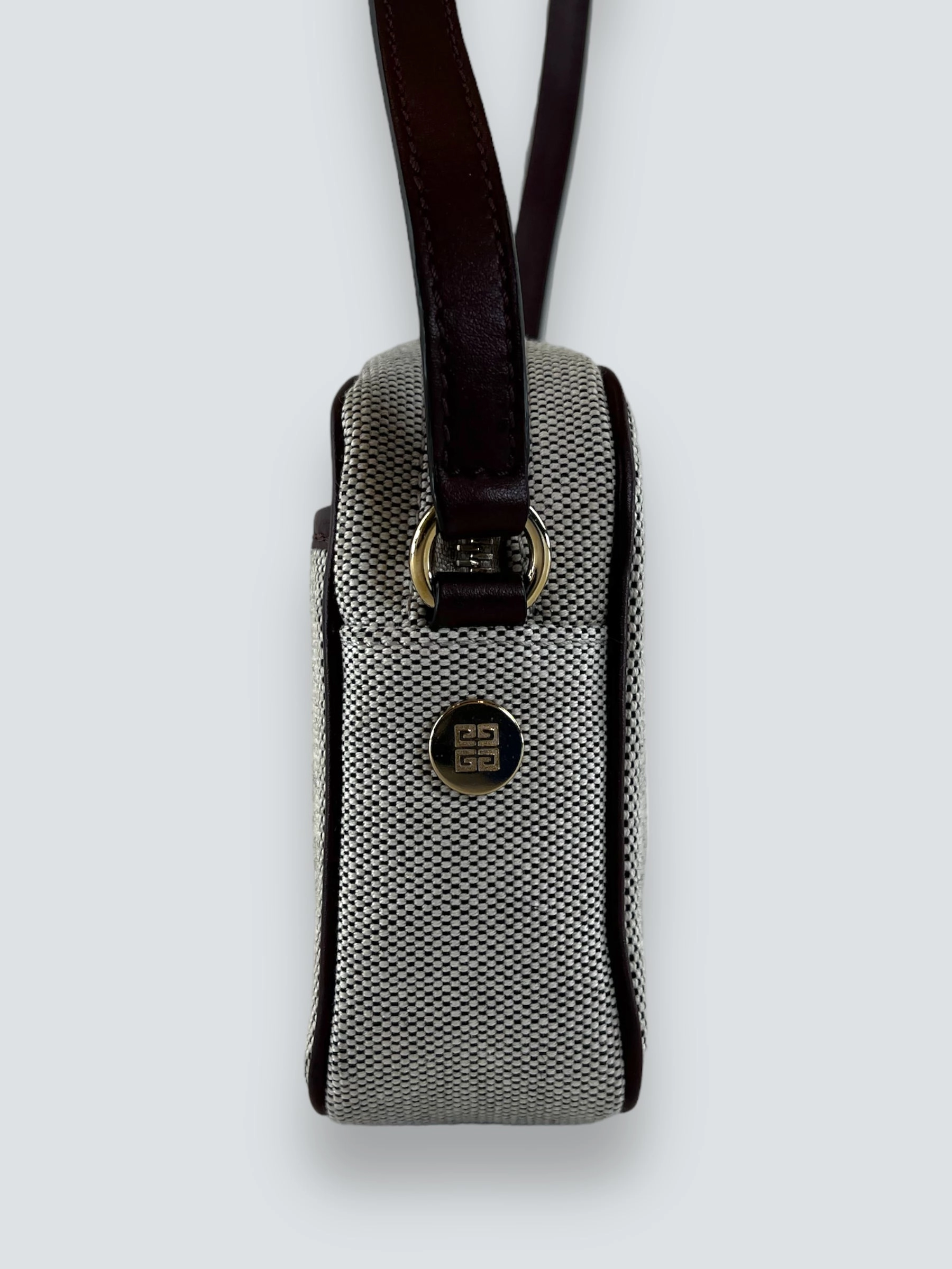 Givenchy Brown Canvas and Leather Bond Camera Bag