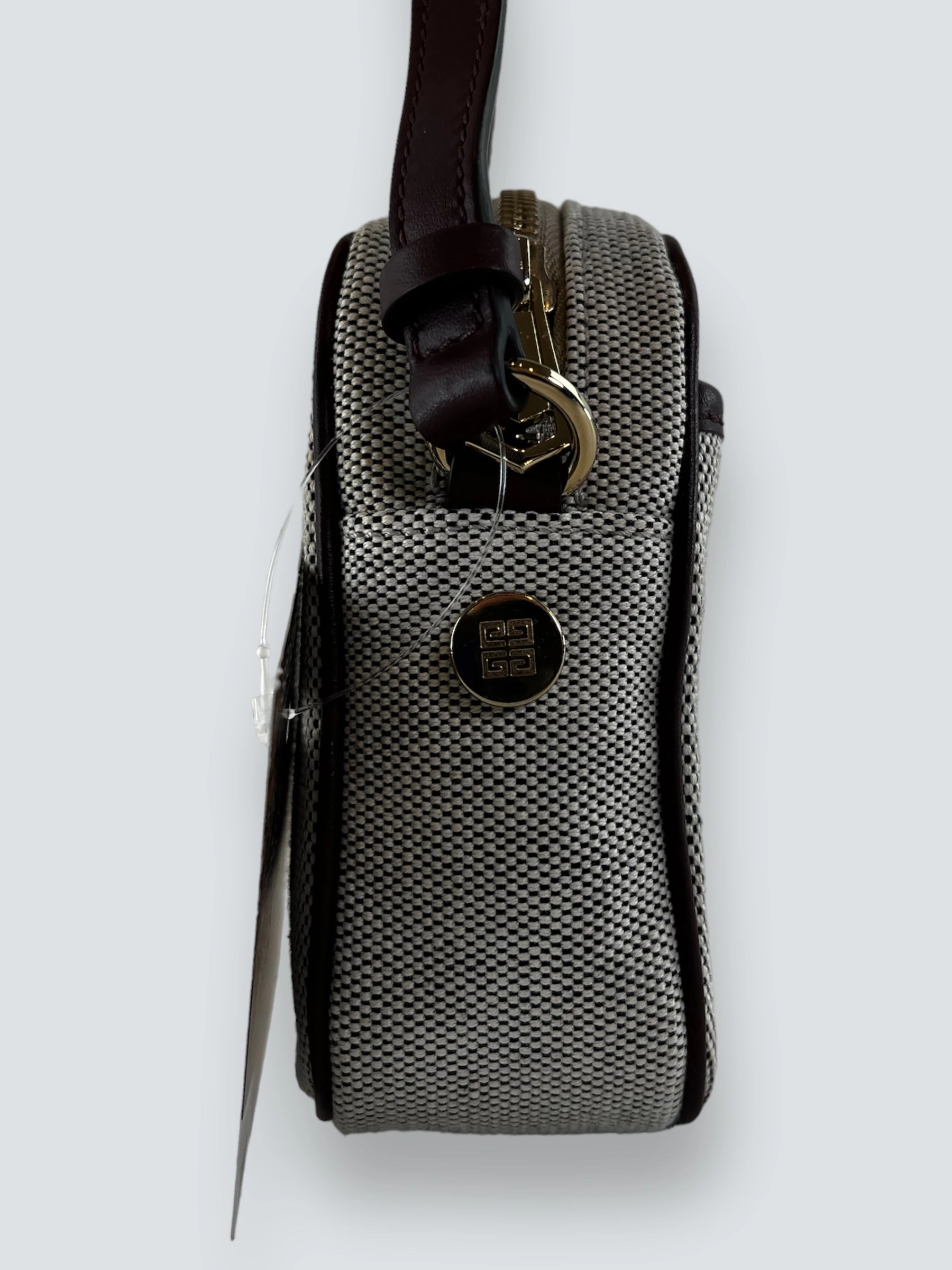 Givenchy Brown Canvas and Leather Bond Camera Bag