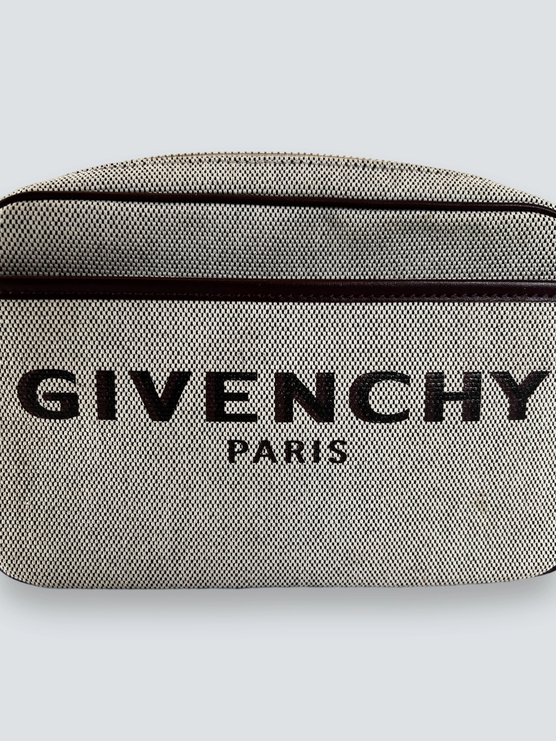 Givenchy Brown Canvas and Leather Bond Camera Bag