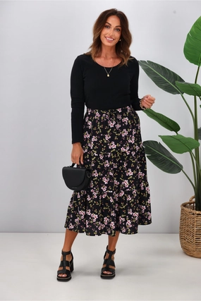 Gloss The Label Cynthia Skirt Enchanted Floral