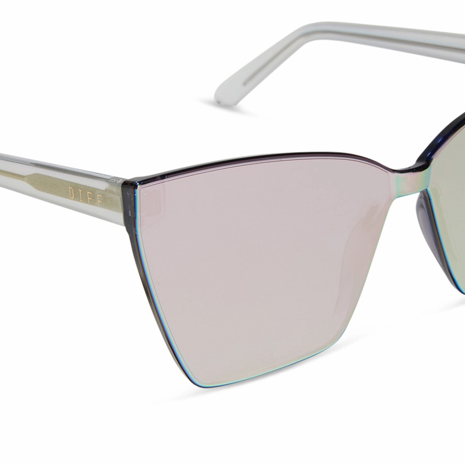 GOLDIE XS - OPALESCENT PINK   CHERRY BLOSSOM MIRROR SUNGLASSES