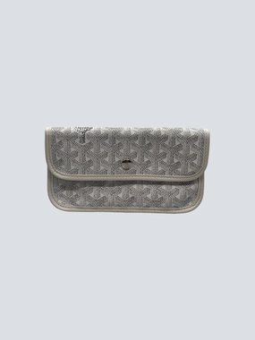 Goyard White Canvas Pochette