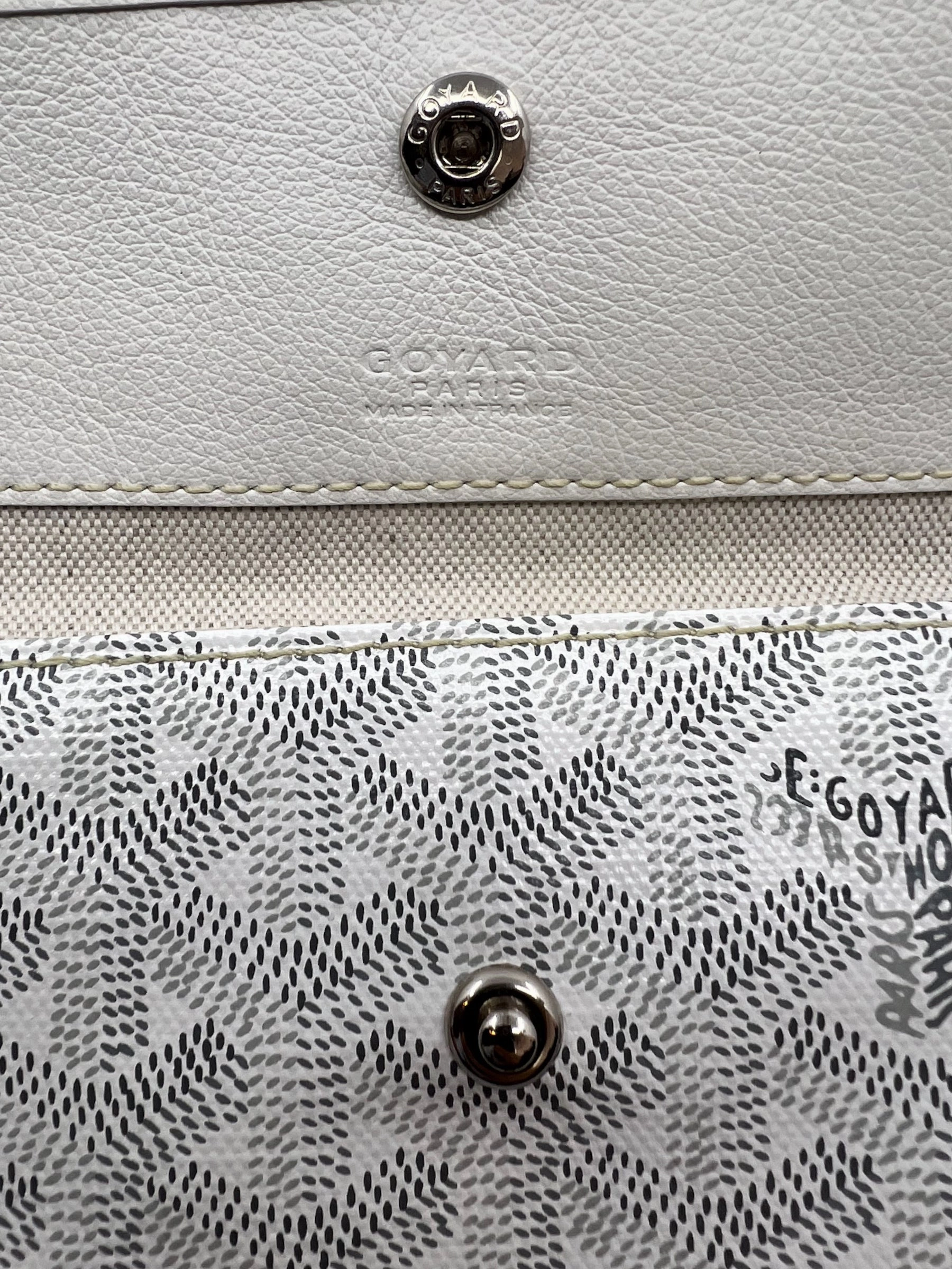 Goyard White Canvas Pochette