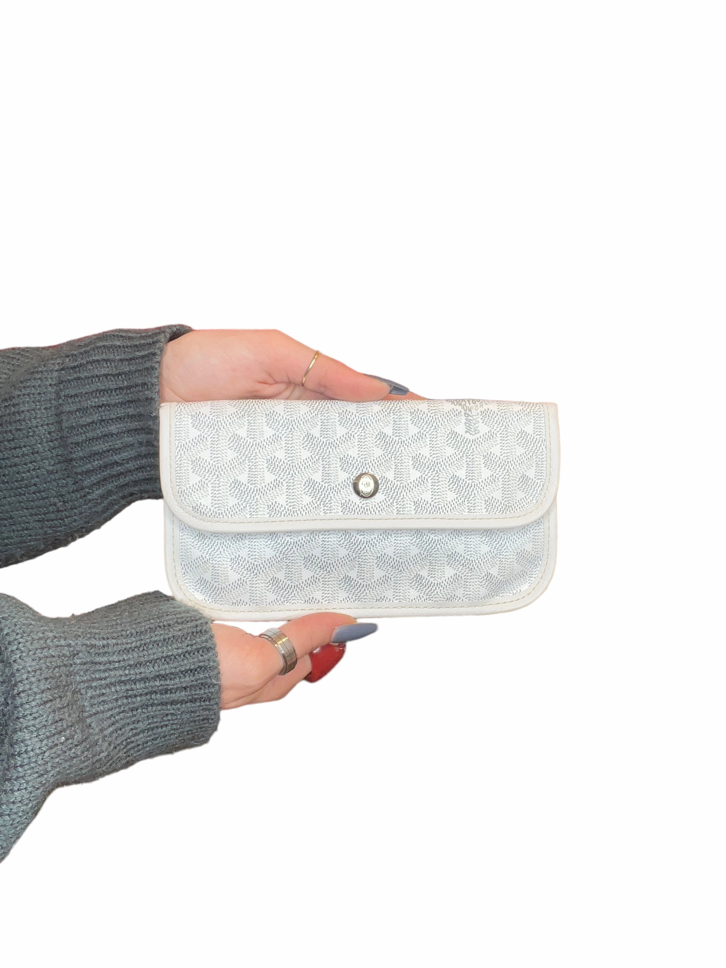 Goyard White Canvas Pochette