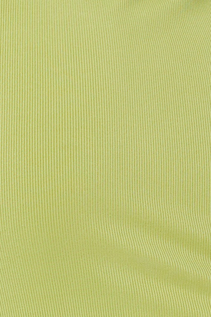 Green Snap Button Off Shoulder Dress