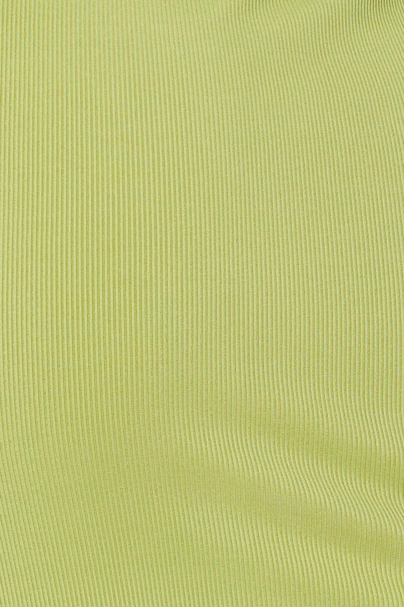 Green Snap Button Off Shoulder Dress