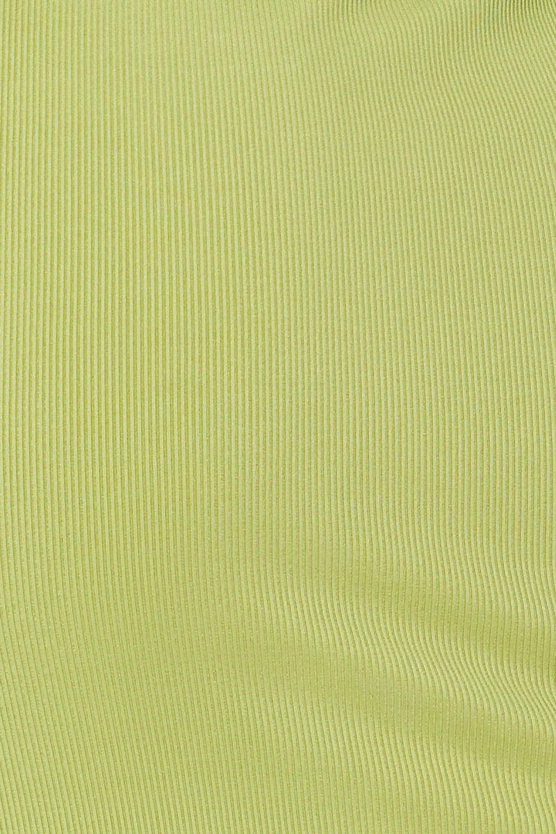 Green Snap Button Off Shoulder Dress