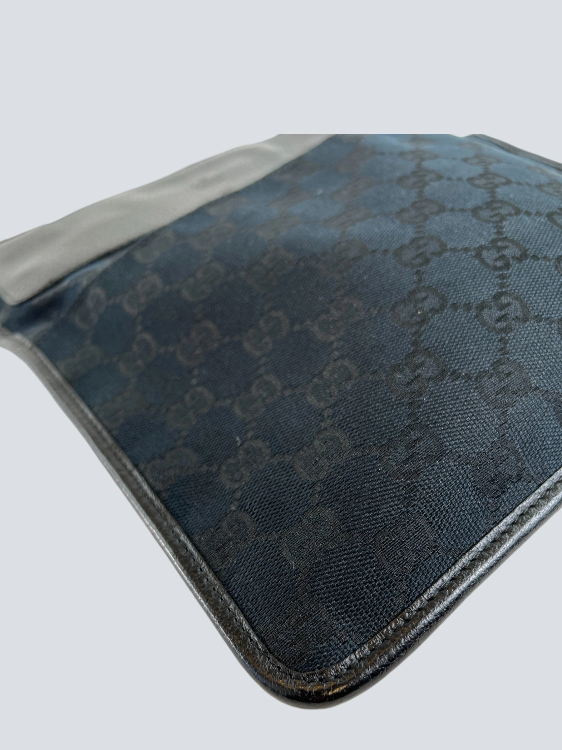 Gucci Black Monogram Canvas & Leather Crossbody