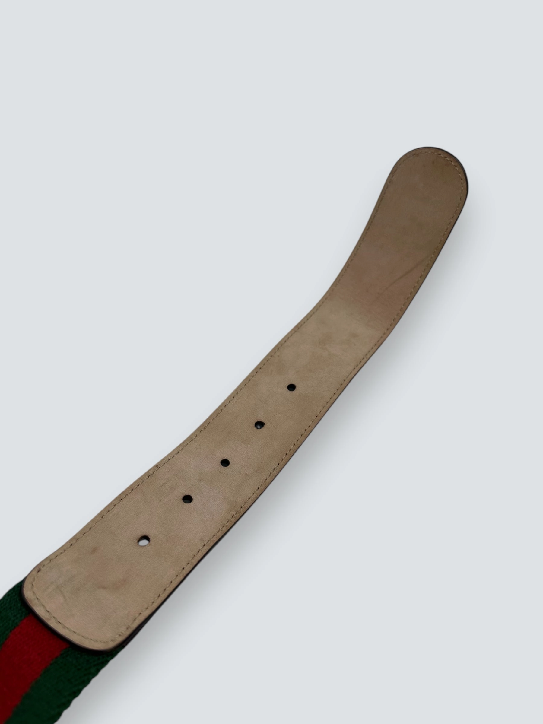 Gucci GG Buckle Canvas Belt - Size 75/30