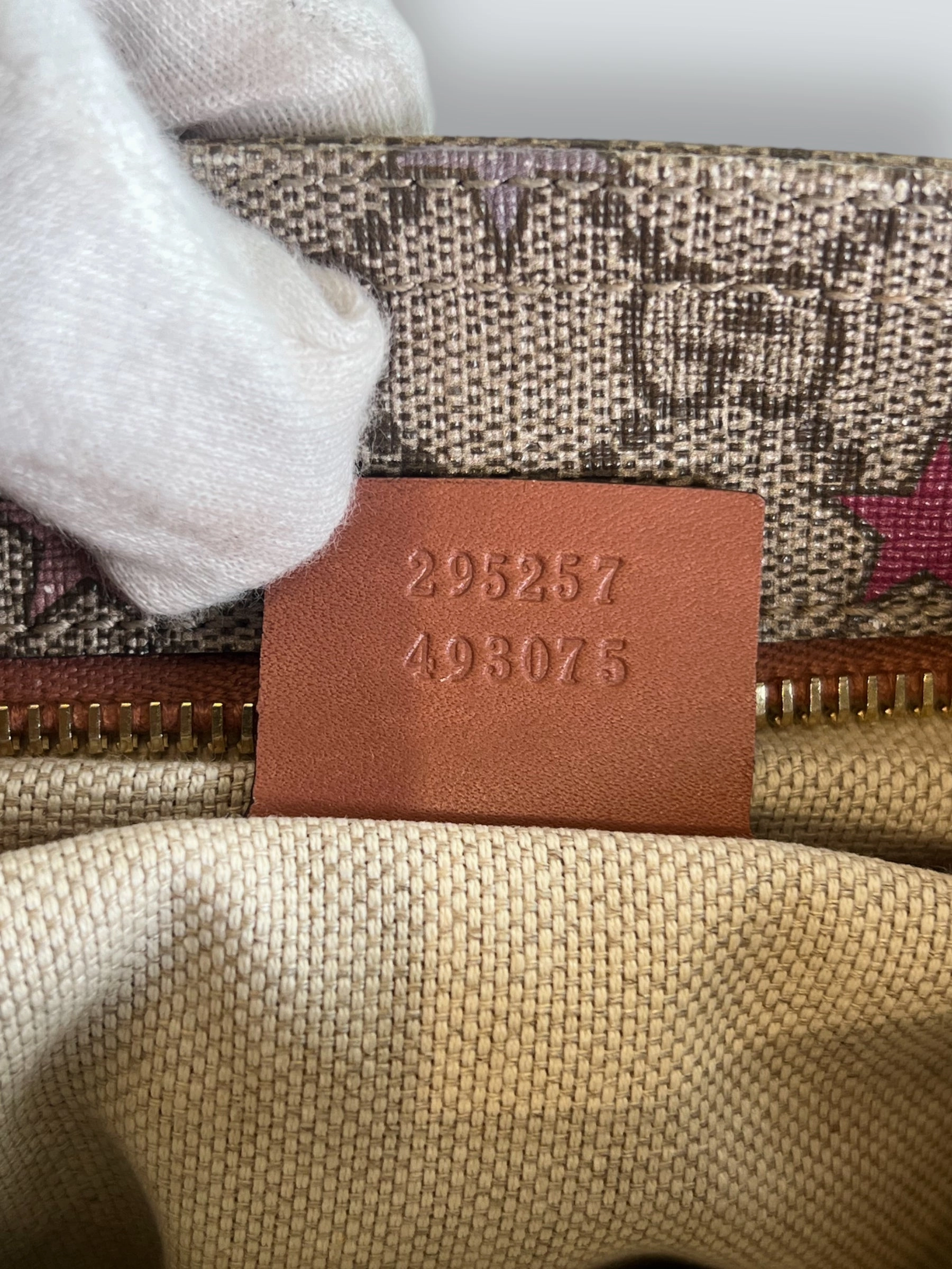 Gucci Monogram Canvas & Leather Messenger